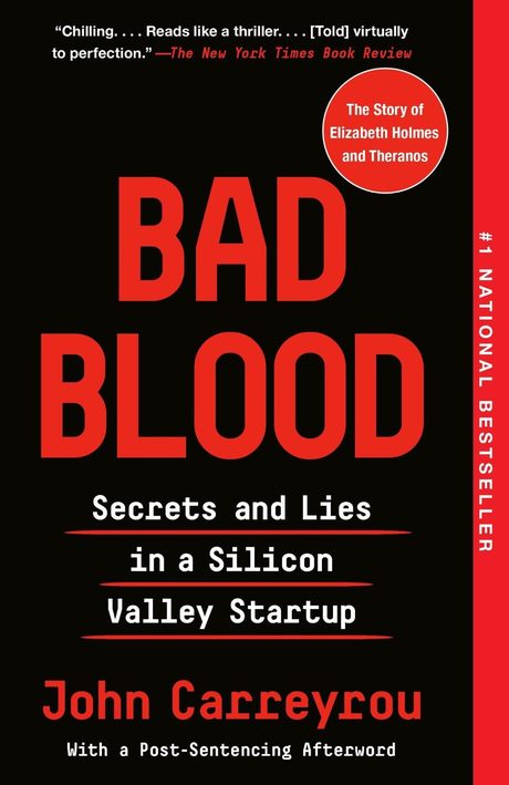 Cover of Bad Blood by John Carreyrou
