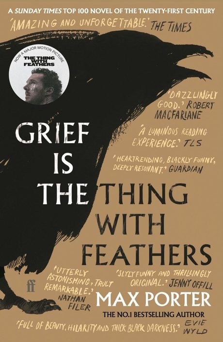 Cover of Grief Is the Thing with Feathers by Max Porter