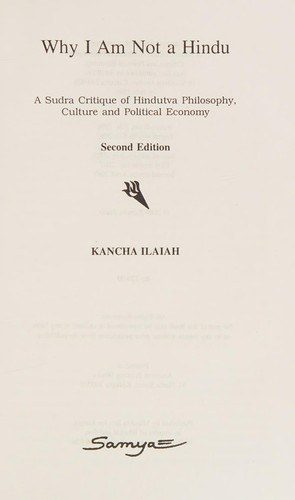 Cover of Why I Am Not a Hindu by Kancha Ilaiah
