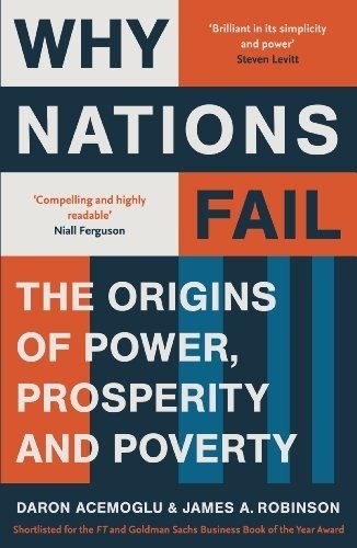 Cover of Why Nations Fail by Daron Acemoglu and James A. Robinson