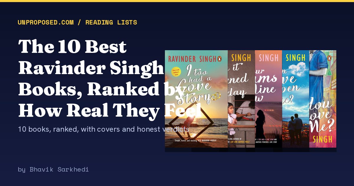 The 10 Best Ravinder Singh Books, Ranked by How Real They Feel | The ...